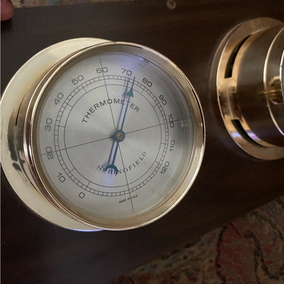 Springfield instrument co MCM thermometer humidity gauge vintage - Picture 2 of 7
